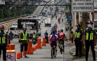 A trial of bicycle lanes on EDSA