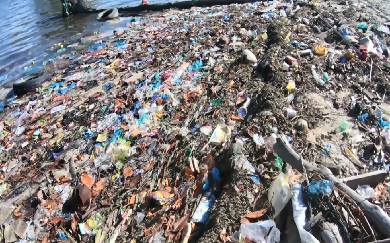 Bintan beach trash