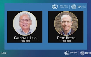 COP28 obit Saleemul Huq, Pete Betts