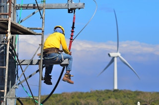 technician Burgos Wind and Solar Farm