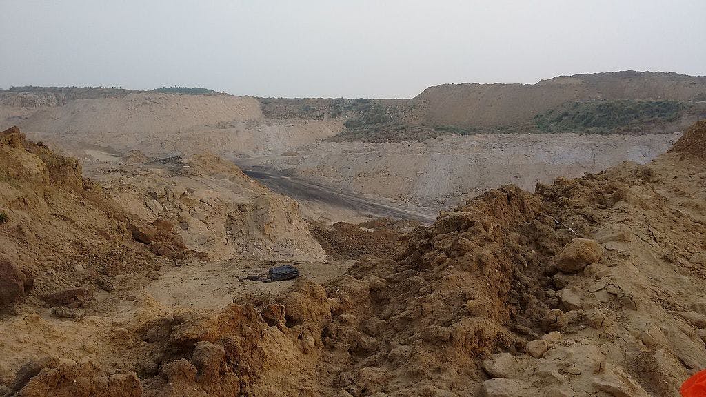 Coal mine in West Bengal, India
