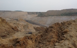 Coal mine in West Bengal, India