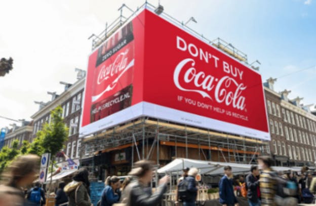 Coca-Cola's Don't buy if you don't recycle