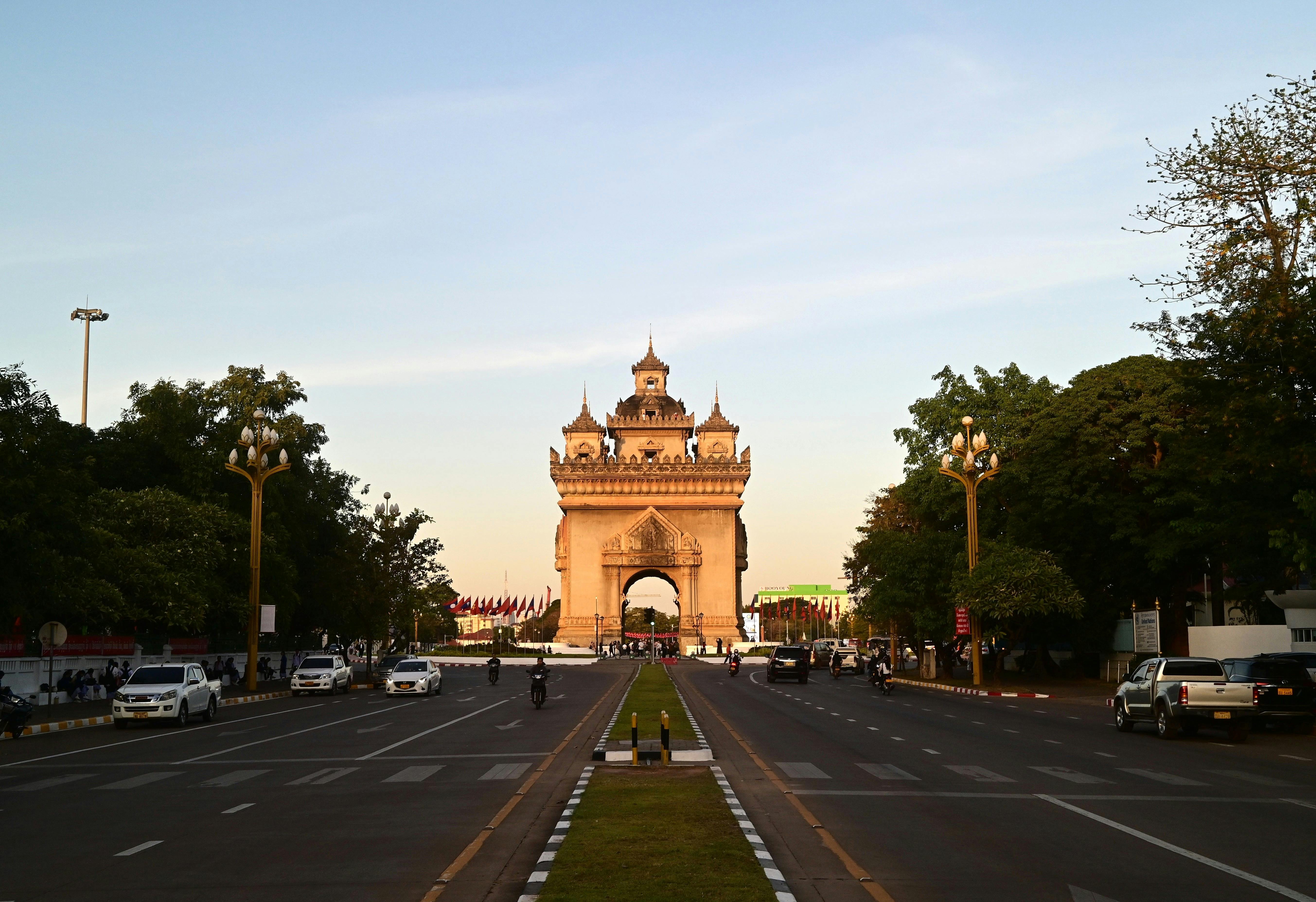 Patuxai monument in Laos