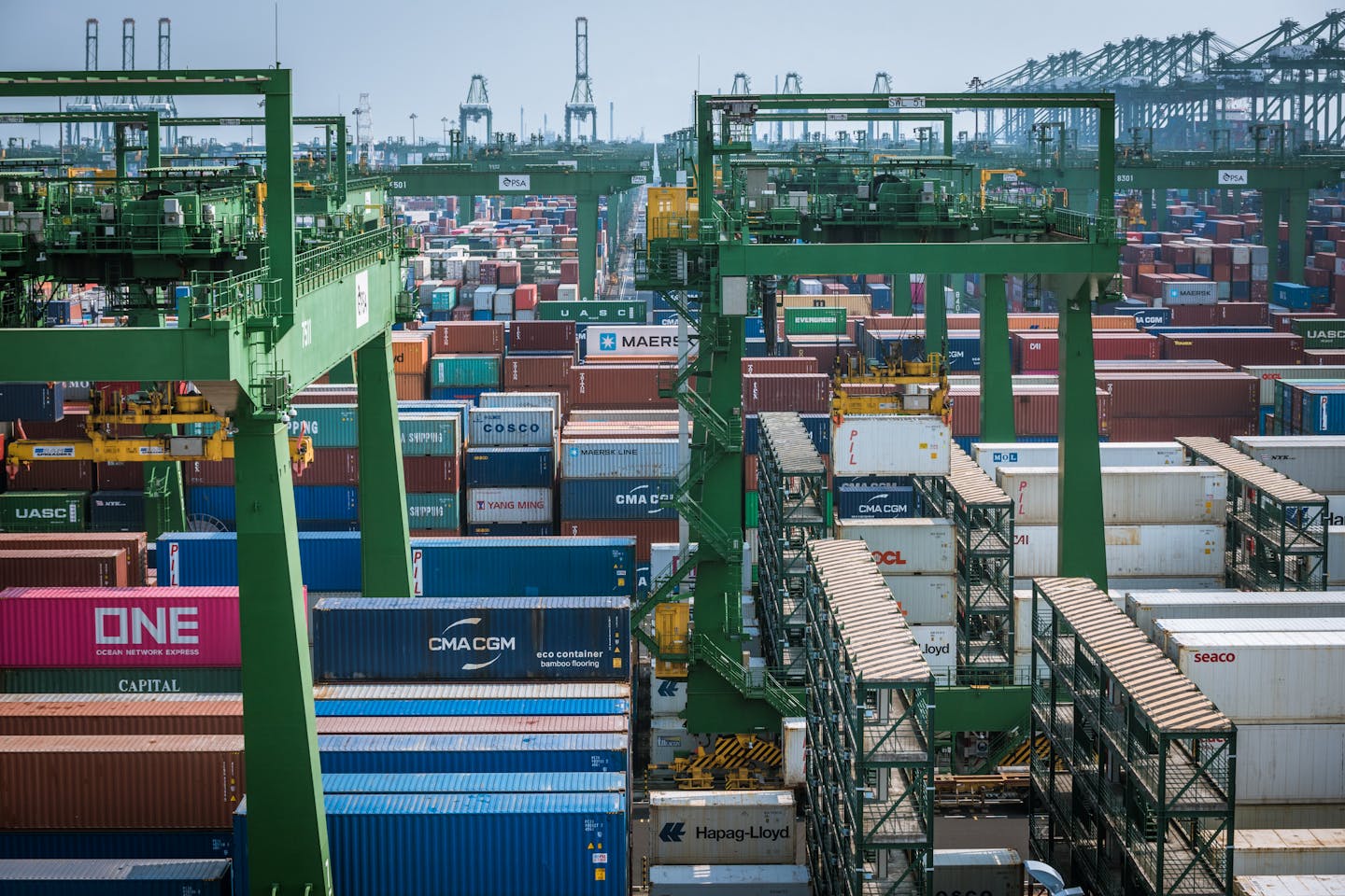 Singapore's Pasir Panjang Port Terminal. Image: Tim Ha, Eco-Business