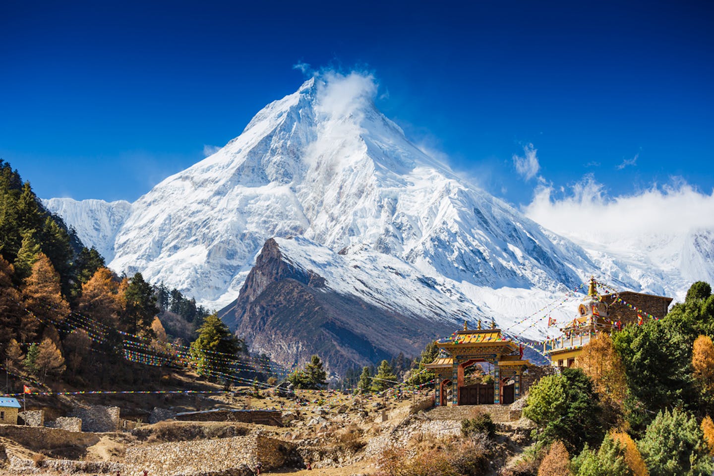 Nandi Devi mountain in Uttarakhand Himalayas