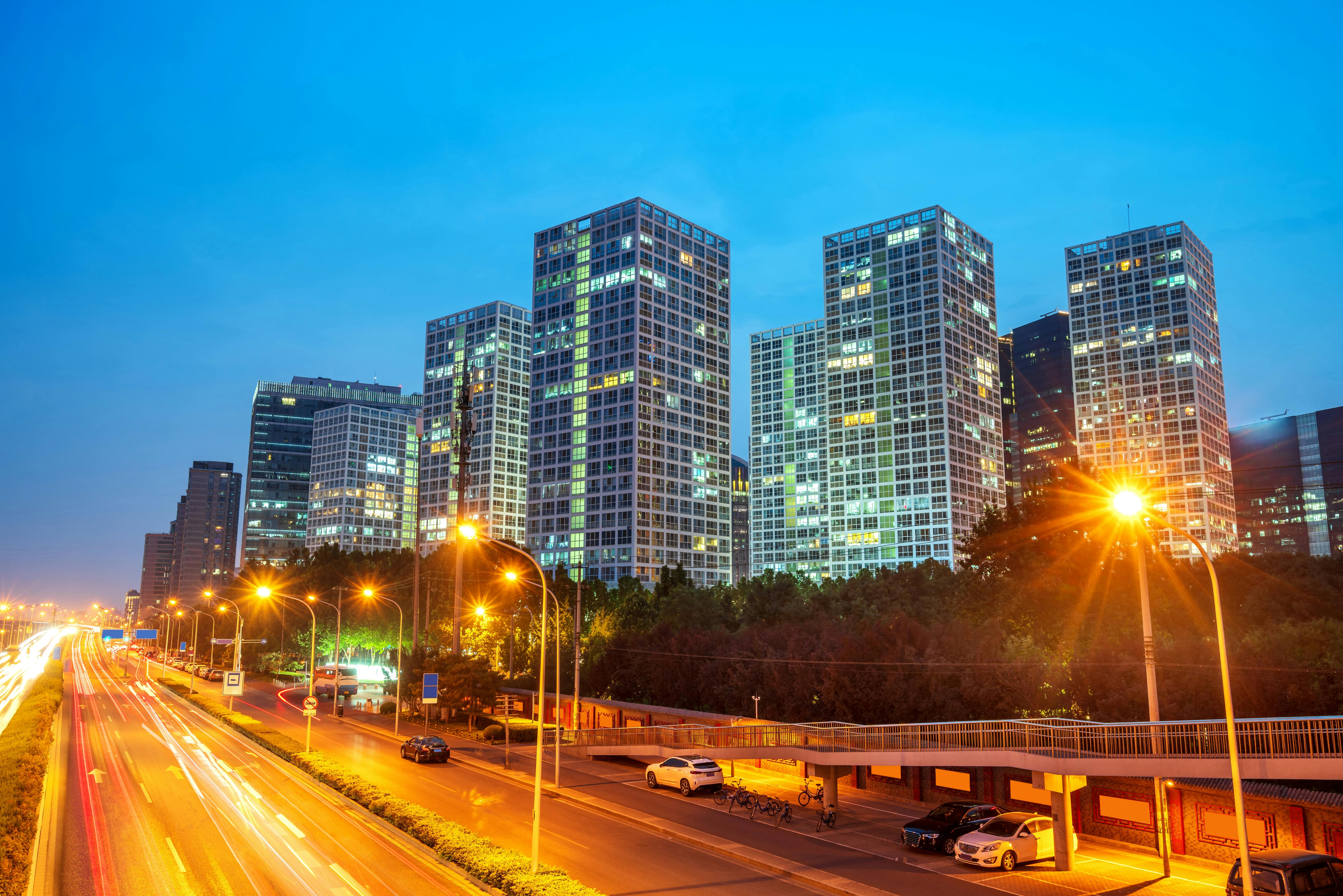 Beijing city night scene