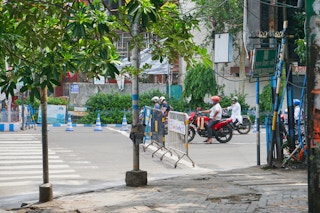 deserted street kolkata india