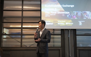 Desmond Tan speaking at Sustainability Exchange season 2