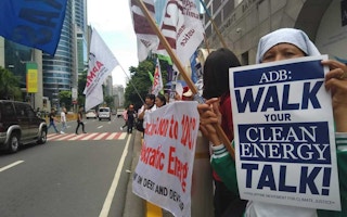 ADB protesters