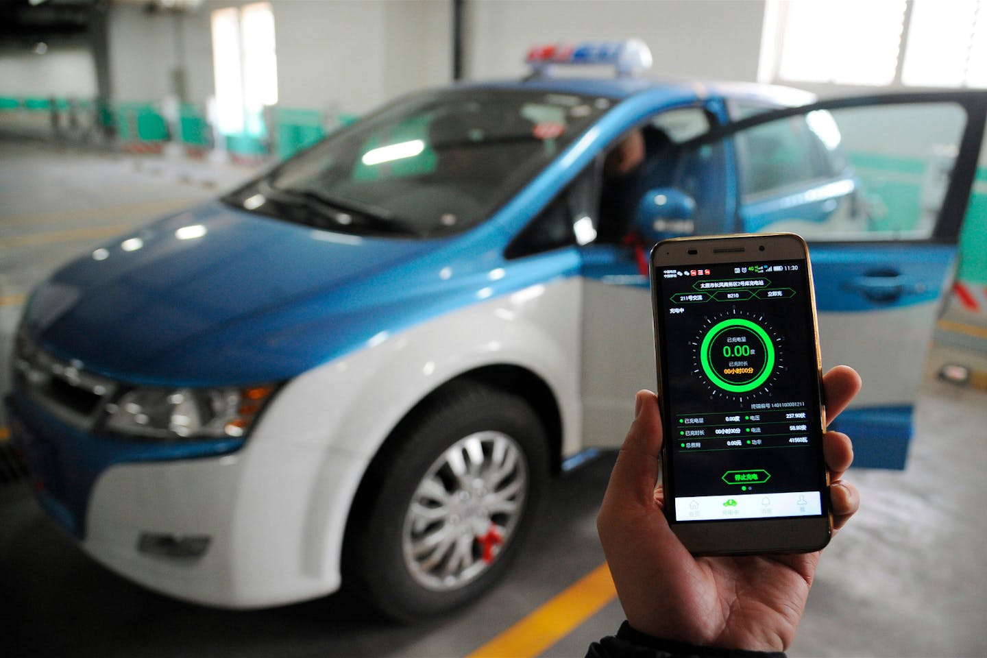 Taiyuan electric taxi