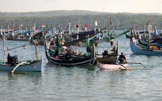 fishing boats in Bali