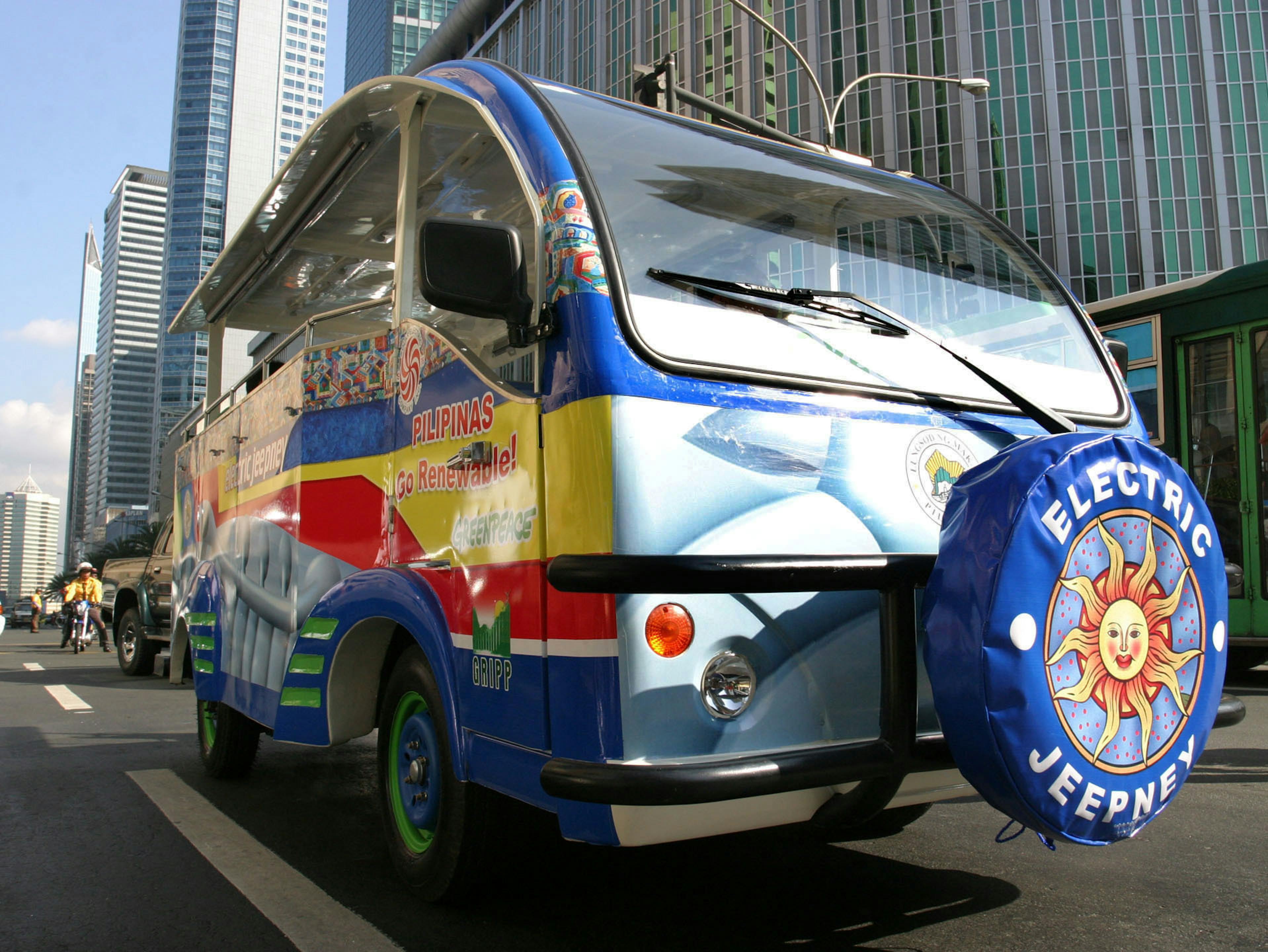 An e-jeepney in the Philippines. A growing movement is underway to electrify Southeast Asia's transport. Image: Eco-Business