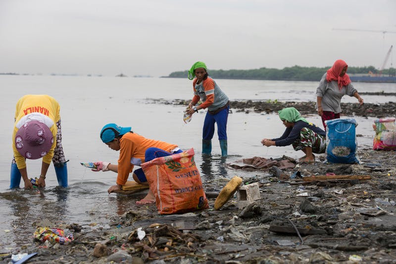 beach clean-up_Freedom Island, in Manila Bay
