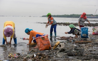 beach clean-up_Freedom Island, in Manila Bay