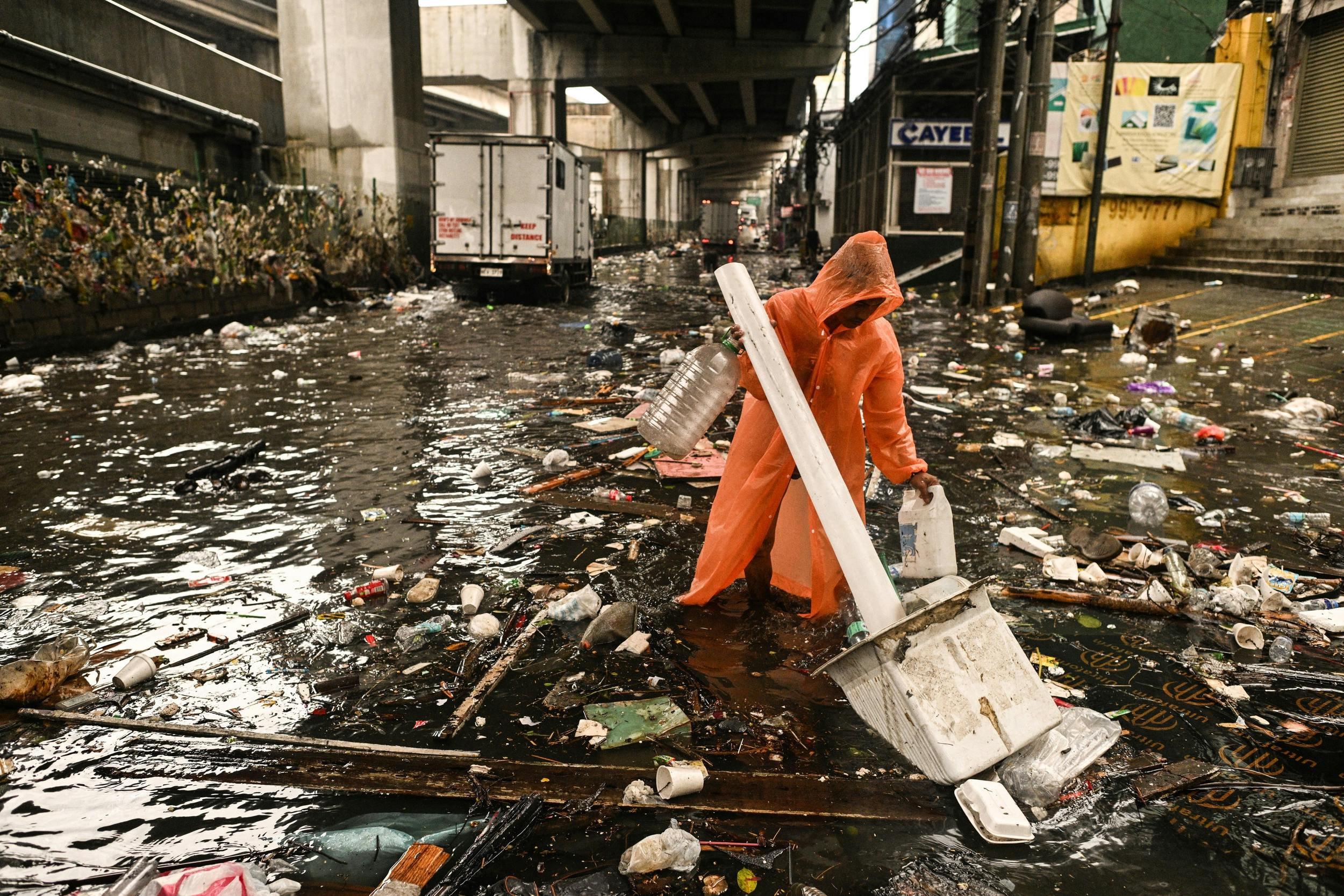 plastic waste typhoon wipha