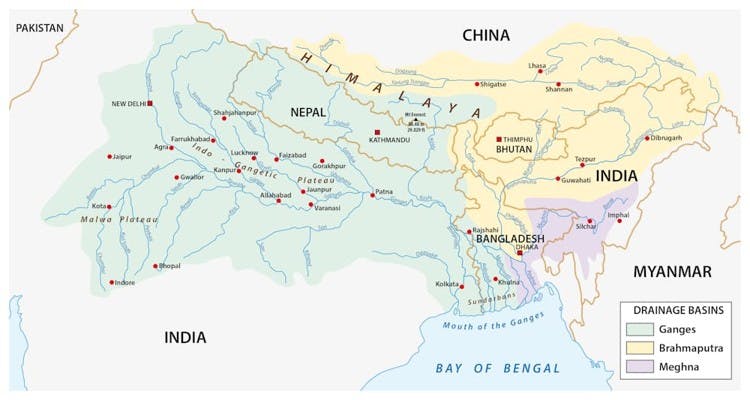 Ganges map