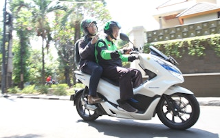 Gojek driver in Jakarta
