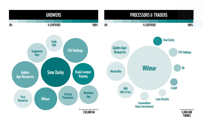 Growers and processors performers in WWF's palm oil report