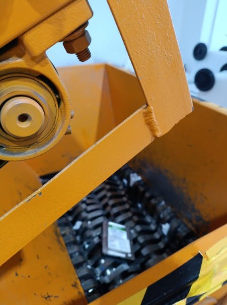 HDD destruction in action