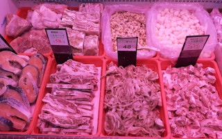 Meat sold in HK