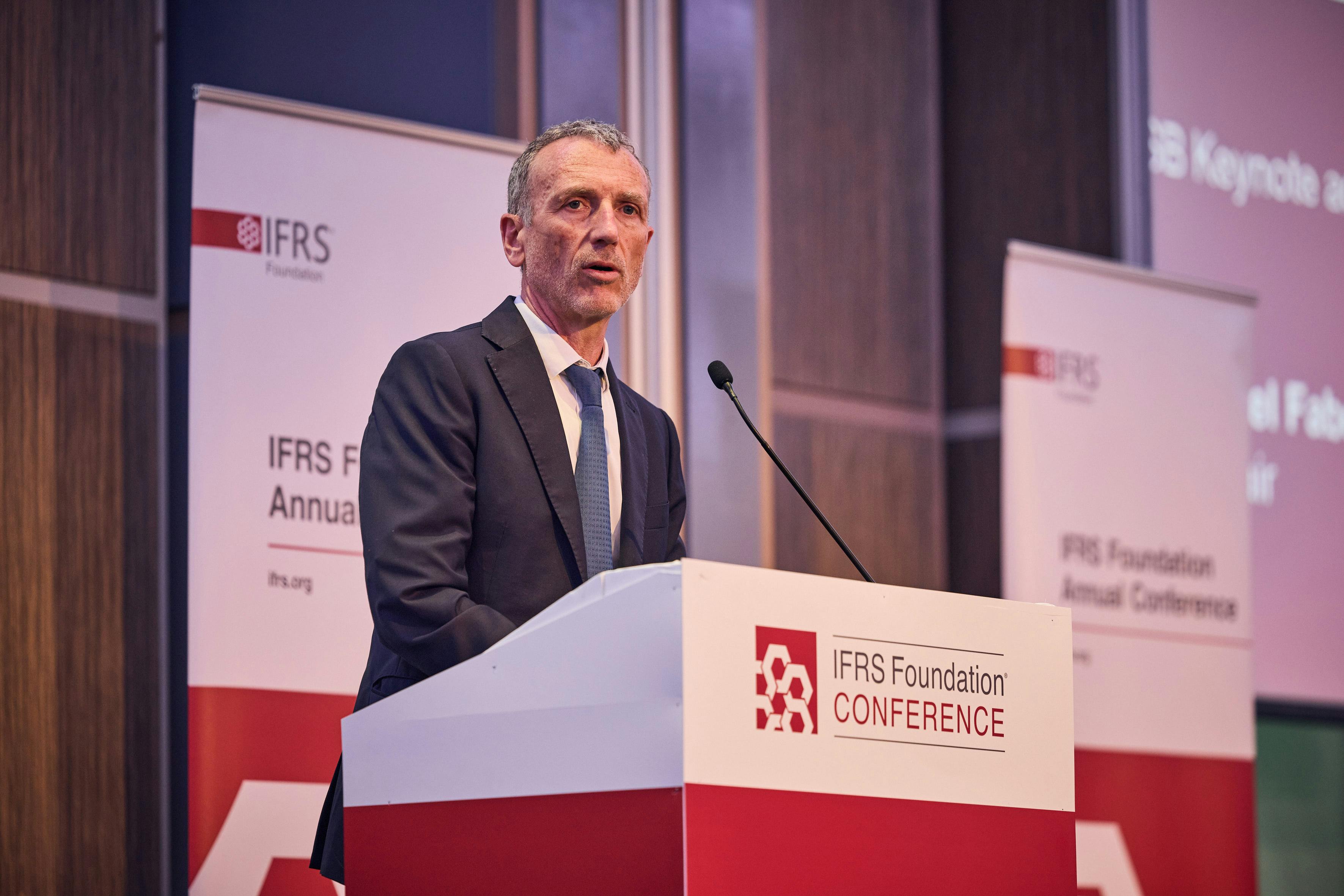 ISSB chair Emmanuel Faber at IFRS Conference 2024