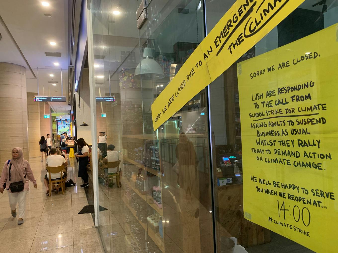 Lush's store on Orchard Road is closed for business.