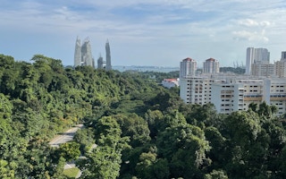 view of singapore from mount faber