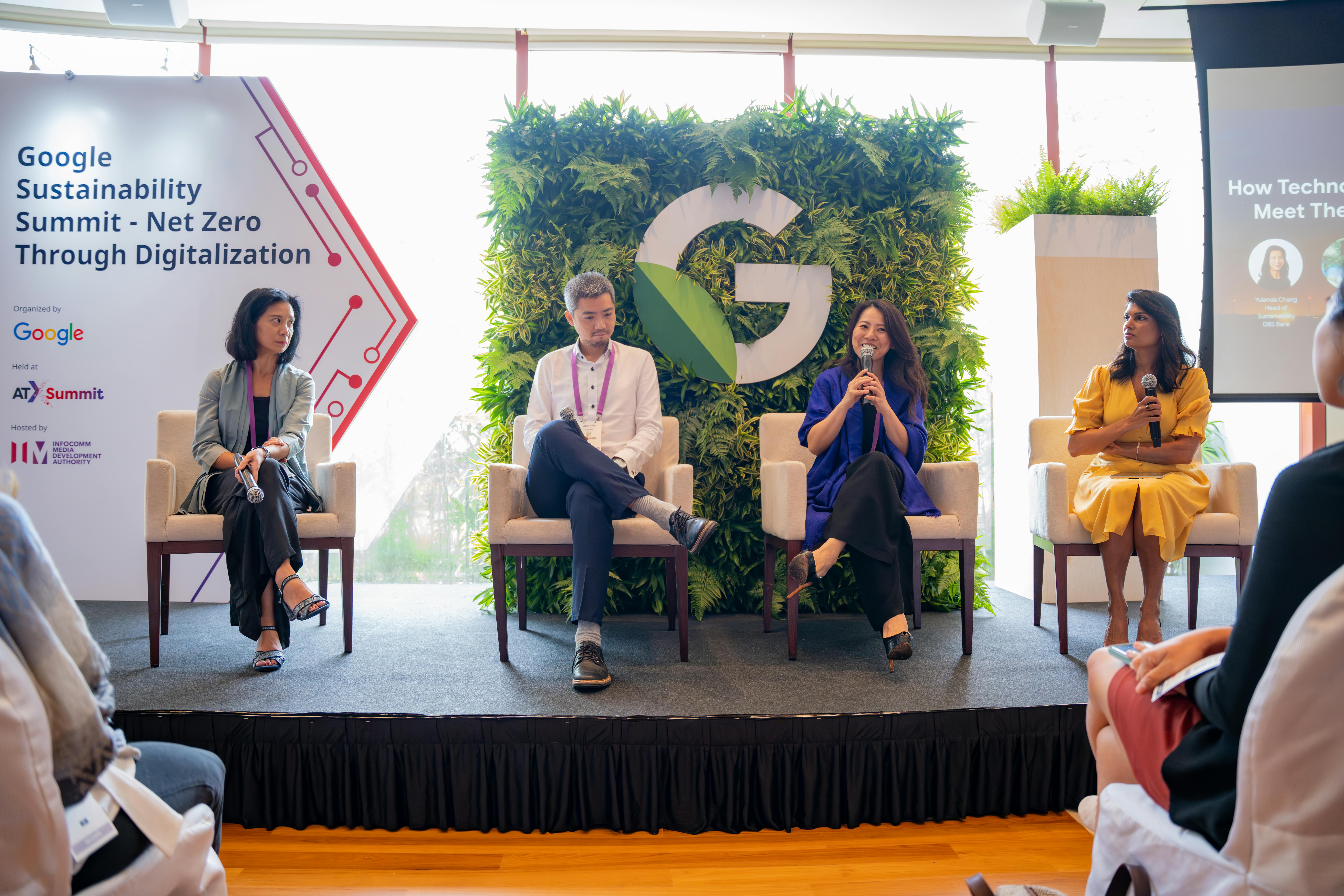 Panellists at Google Sustainability Summit – Net Zero Through Digitalisation in Singapore