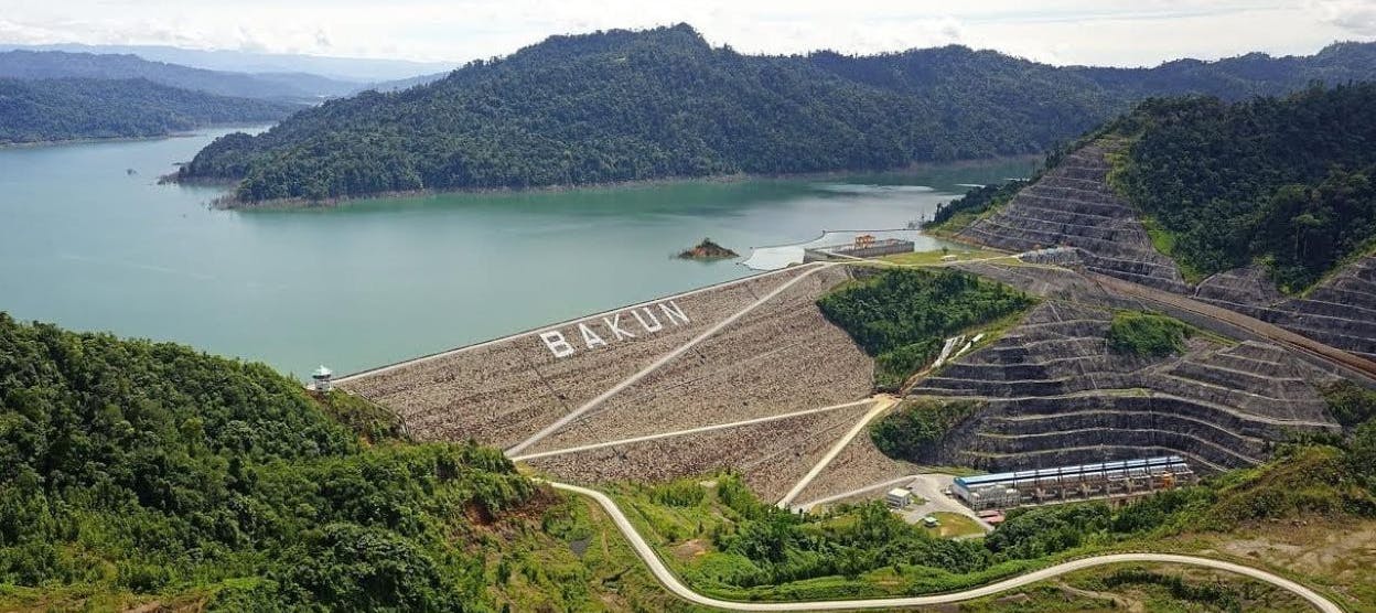 The Bakun Hydroelectric Dam in Sarawak