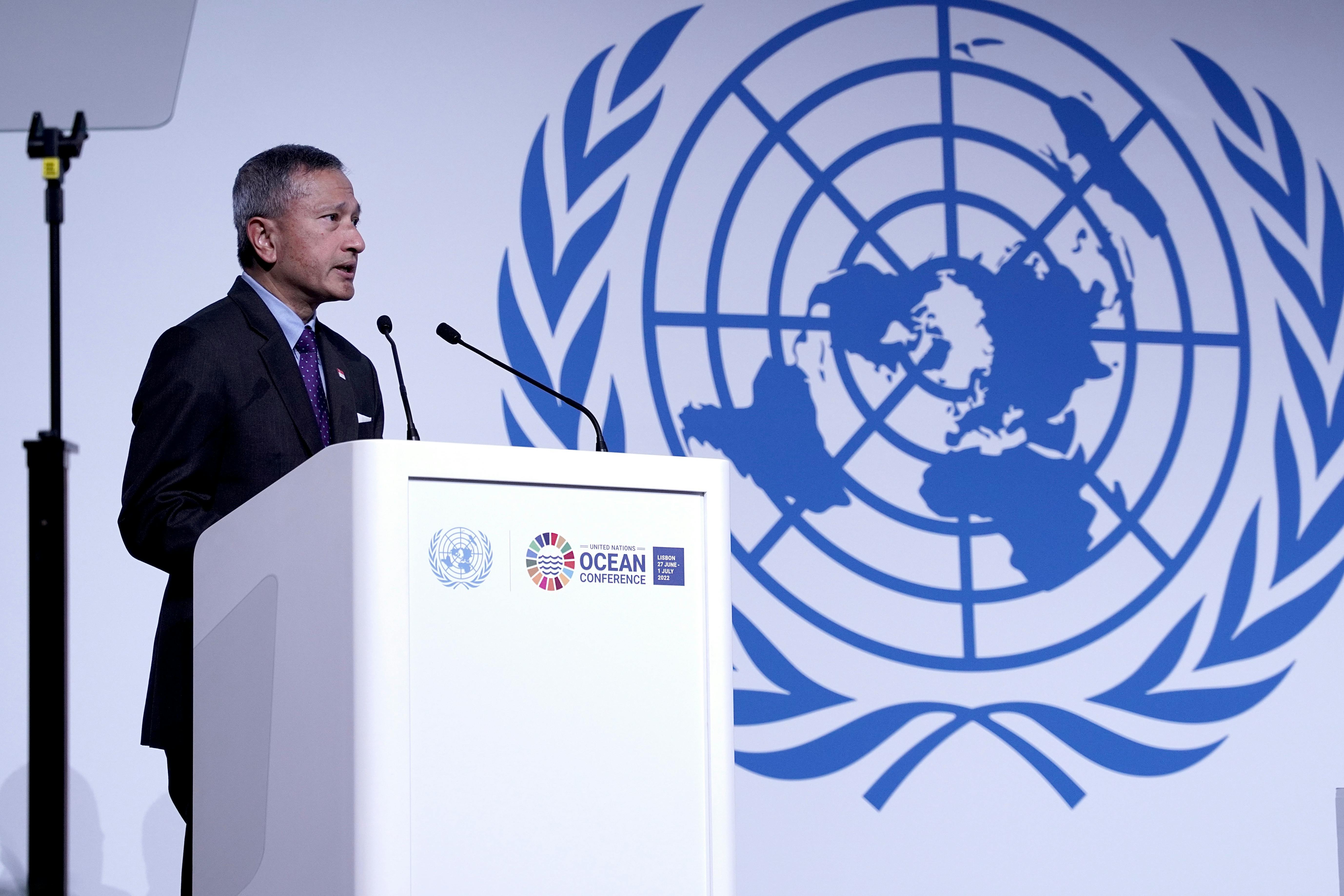 Dr Vivian Balakrishnan at UN Ocean Conference 2022