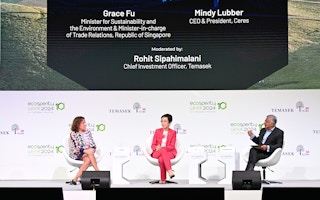 Minister Grace Fu speaking at Ecosperity 2024