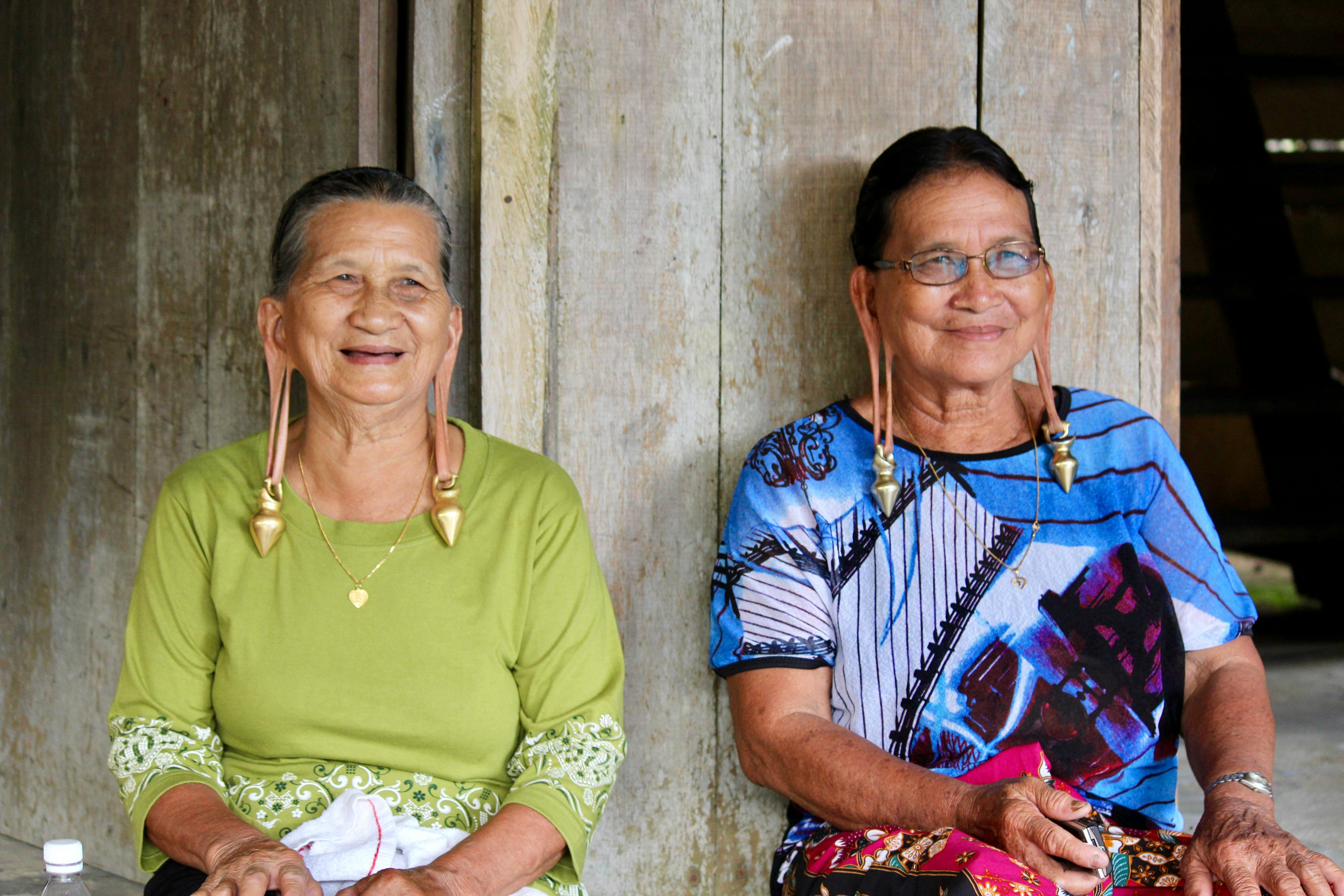Octogenarians matriarchs in Long Tungan.