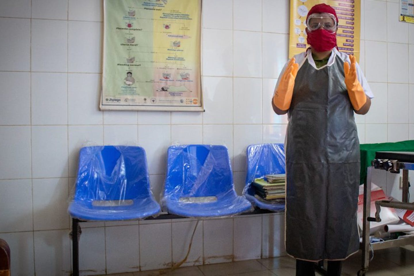 Less than one in five female frontline health workers say protective clothing fits them properly, according to the Women in Global Health network