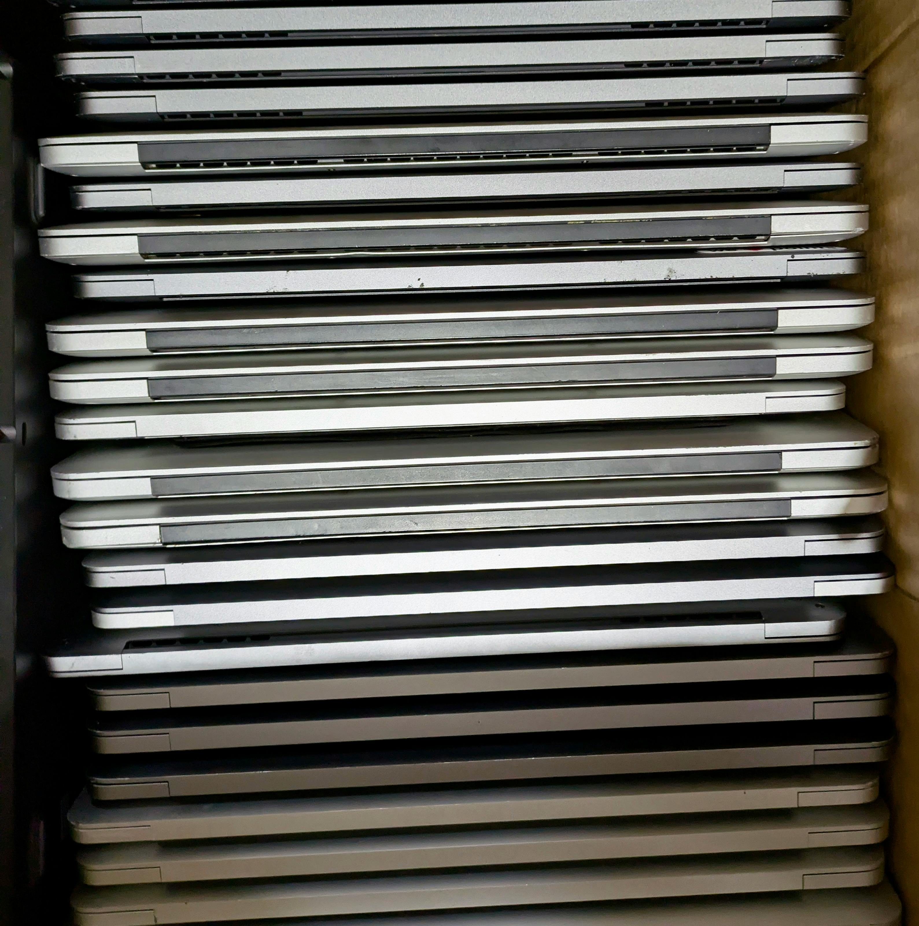 Laptops await refurbishment and reuse