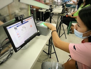 Biometrics enrollment for the Philippine Identification System.