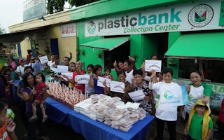 A Plastic Bank collection centre in the Philippines