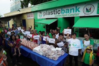 A Plastic Bank collection centre in the Philippines