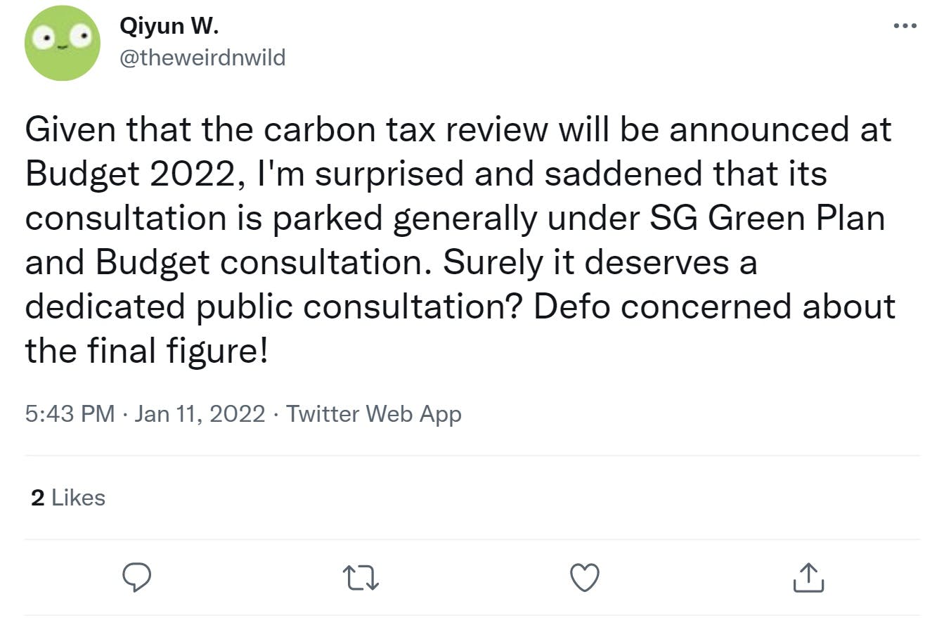 qiyun tweet on carbon tax