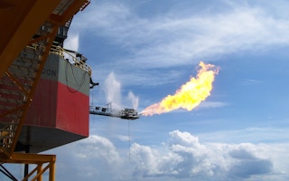 Rong Doi offshore gas flare