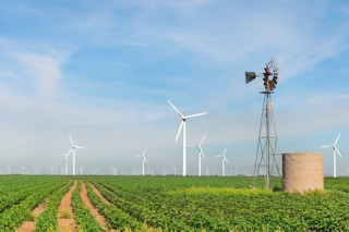 Wind farm Texas USA