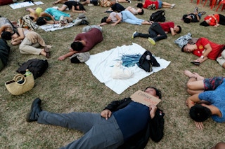 Die-in, Singapore climate rally