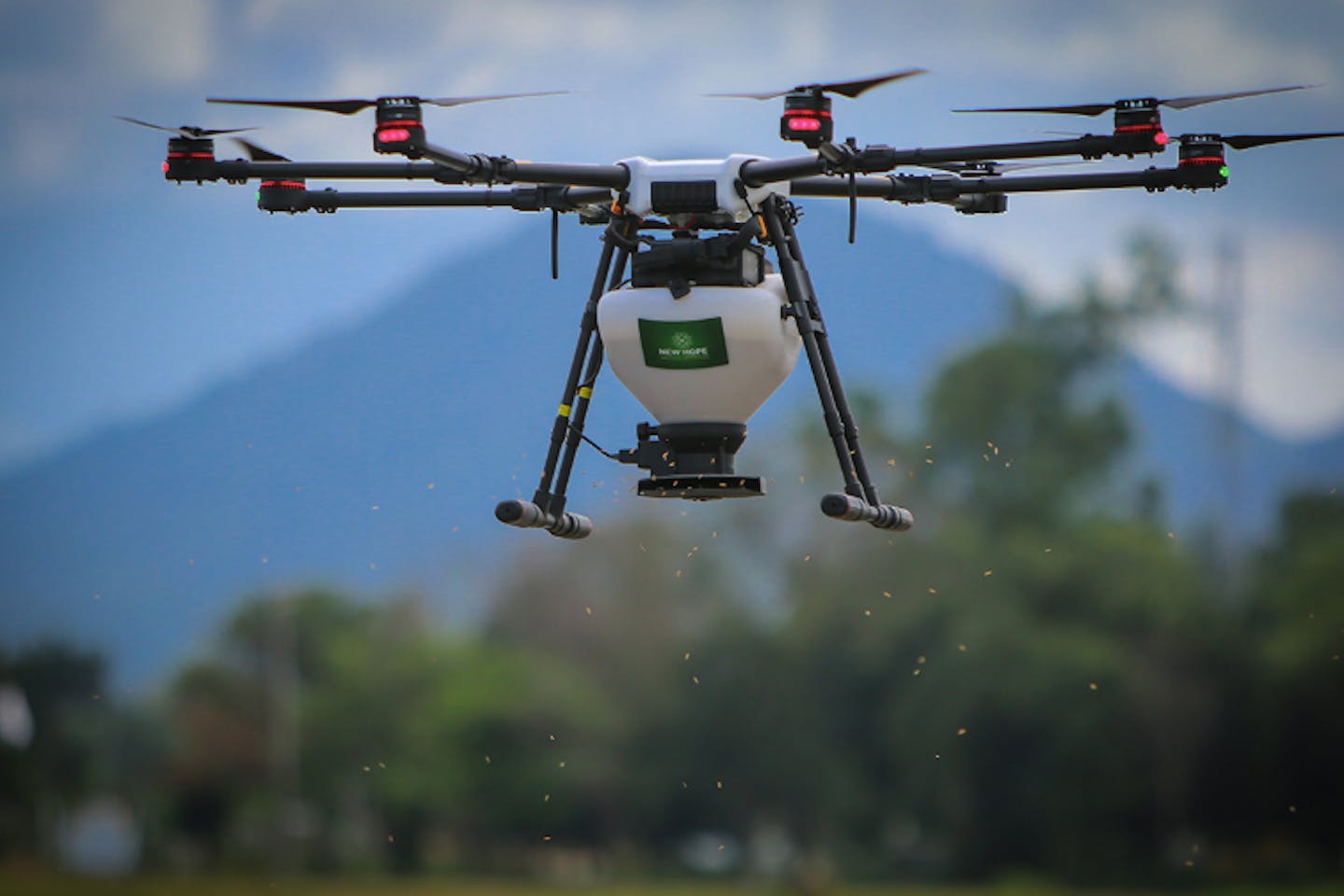 drone sprayer IRRI
