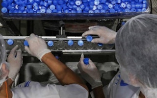 ethanol-based hand sanitisers in a factory in Brazil