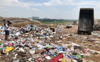 A landfill in Colombo, Sri Lanka