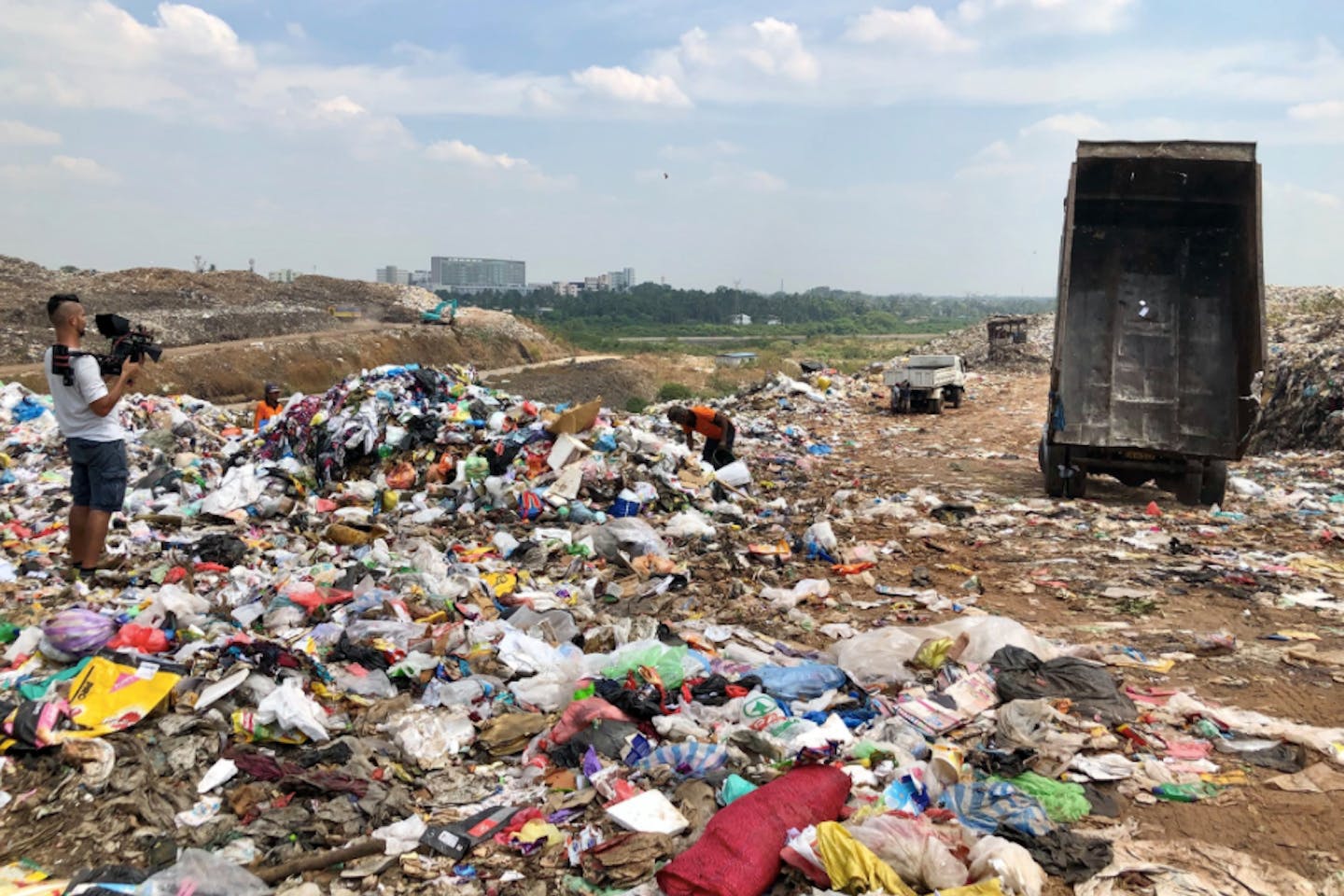 A landfill in Colombo, Sri Lanka