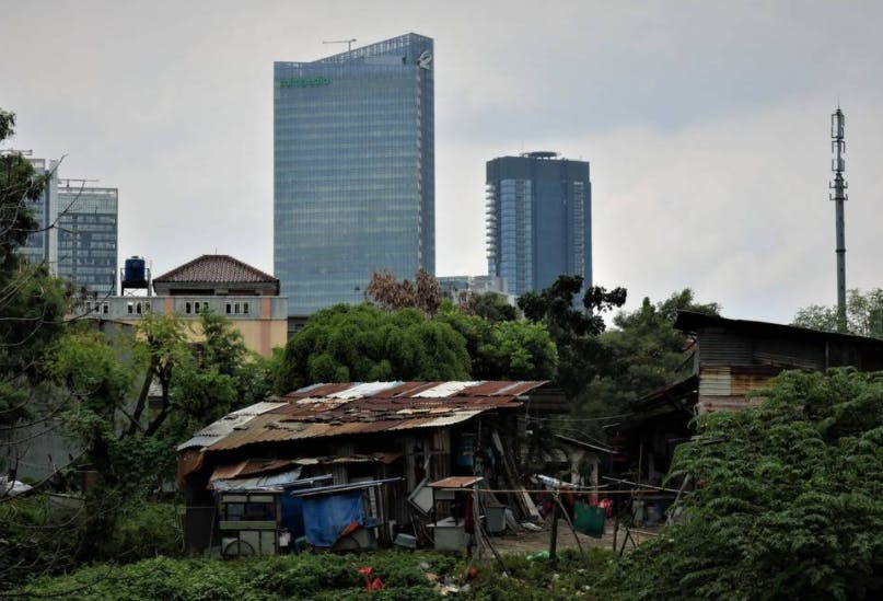 Slums in Jakarta, Indonesia