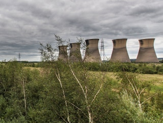 An abandoned coal-fired power station