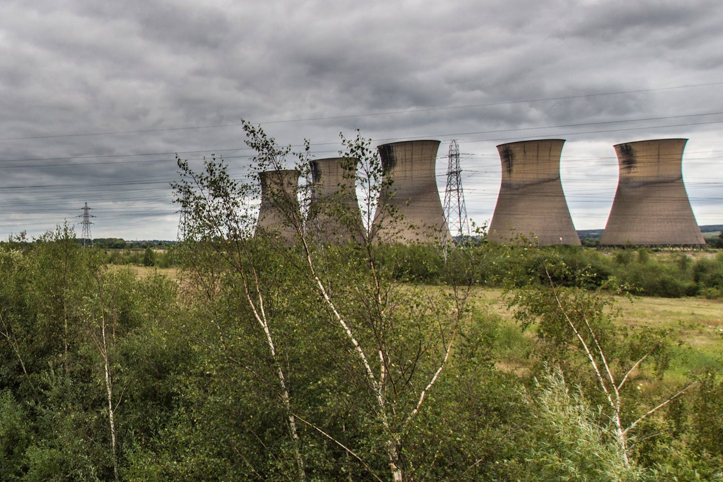 An abandoned coal-fired power station