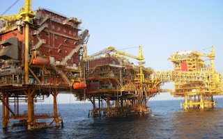 An ONGC oil platform